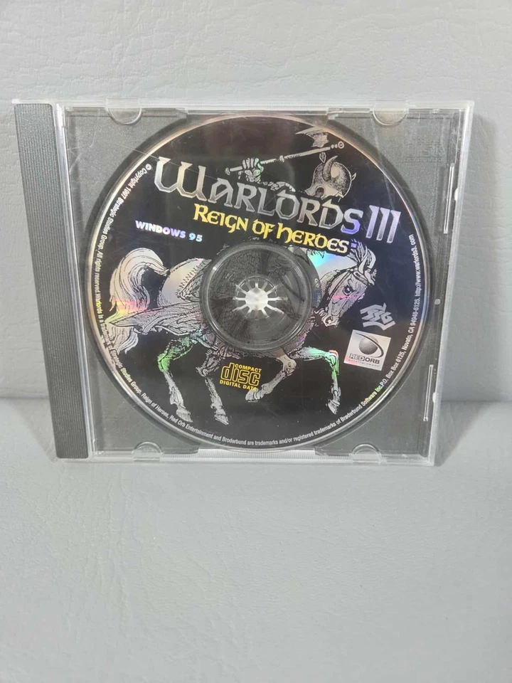 Warlords III Reign of Heroes PC CD ROM Windows Disc No Manual Vintage 1997 - Image 1 of 4