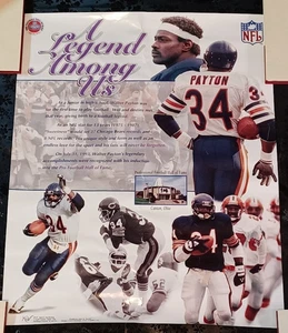 Walter Payton - RARE Chicago Bears Legend Among Us Poster - NFL - Picture 1 of 2