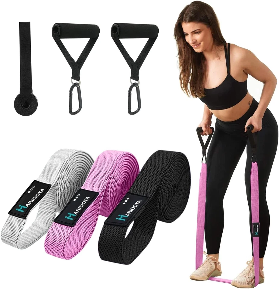MARIOOTA lang 3er Set Stoff-Widerstandsbänder– Resistance Bands Training Zuhause - Bild 1 von 1