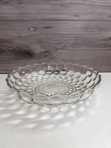 Vintage 1940s Anchor Hocking Bubble Glass Serving Bowl 8 1/4" - Picture 1 of 5