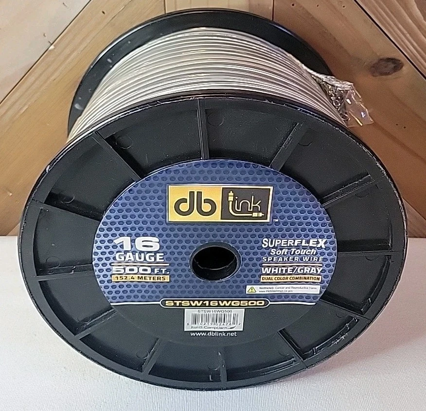DB Link STSW16WG500 Superflex Series Speaker Wire, 16-Gauge, 500' SHIPS FREE - Image 1 of 2