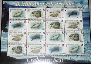 BAT ANTÁRTIDA BRITÁNICA 2009 505-08 Klb WWF cangrejero cangrejero sellos MNH - Imagen 1 de 1