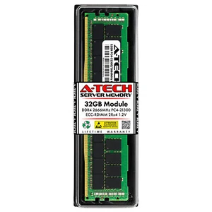 32GB 2Rx4 PC4-2666 RDIMM Tyan B7119F77V10E4HR-2T-N B7119F77V14HR-2T-N Memory RAM - Picture 1 of 4