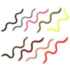 10Pcs Silicone Fishing Lures Worms Lures Drop Worms Artificial Baits Swimbaits