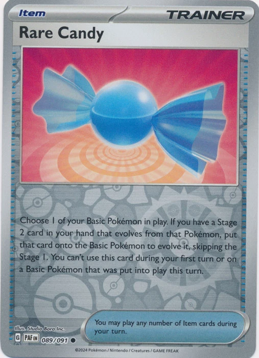 Rare Candy 089/091 Paldean Fates Pokemon TCG Reverse Holo  - Image 1 of 1