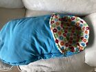 Stokke Xplory Carrycot Nest Turquoise Blue & Bright Spots-Very Good Clean Cond