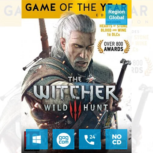 The Witcher 3 Wild Hunt GOTY Edition for PC Game GoG Key Region Free - Image 1 of 1
