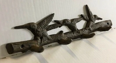 3 pájaros en una extremidad rama toallero abrigo sombrero gancho llavero rústico decoración del hogar Foto 1 de 4