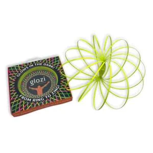 Glozi Glow in the Dark Arm Spinner Toy, Yellow, NEW - Picture 1 of 5