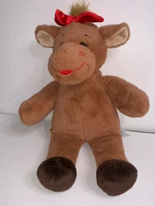 Build A Bear Holly Moose Plush Stuffed Moose Bow Red Lips - Picture 1 of 6