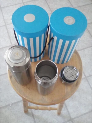 2 Authentic all STEEL AlkaPod Portable Water Alkalizers with carry case - Image 1 of 2