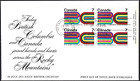 Canada # 552 URpb "B.C.CENTENNIAL" flambant neuf numéro de bloc 1971