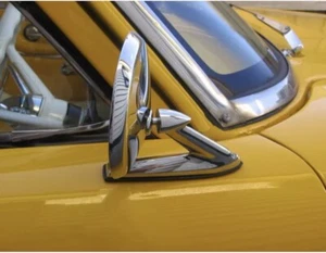 Par de espejos retrovisores cromados fundidos a presión Ford Fairlane 1963 Customline cupé V8 sedán - Imagen 1 de 8