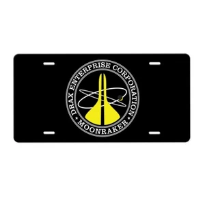 Targa di licenza James Bond Drax Enterprises Moonraker - Foto 1 di 1