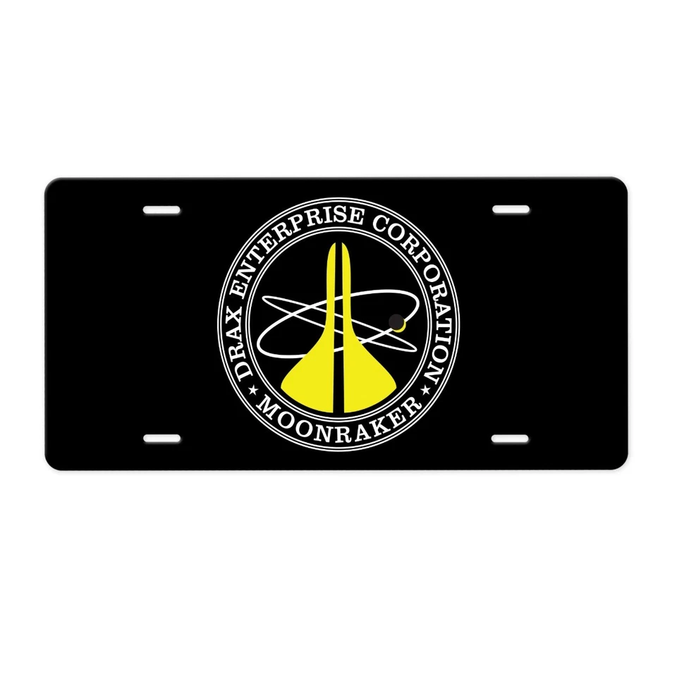 Placa de licencia James Bond Drax Enterprises Moonraker Foto 1 de 1