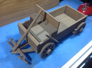 vintage hand made wooden wagon - Picture 1 of 10