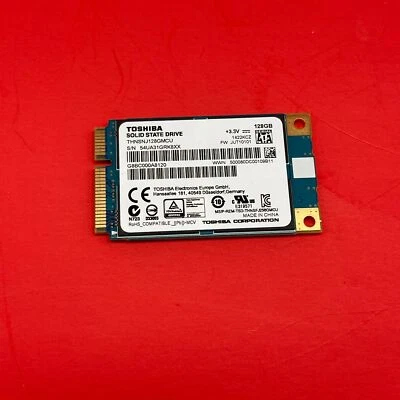 TOSHIBA 128GB SATA 6Gb/s SSD Solid State Drive mSATA THNSNJ128GMCU - Image 1 of 2