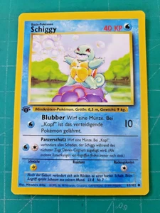 1999 Pokemon German Base 1st Edition CCG #63 Schiggy (Squirtle) Pokemon Gaming - Picture 1 of 4