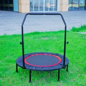 40'' Mini Exercise Trampoline Rebounder Trampoline with Safety Pad, Load 300LBS - Picture 1 of 20
