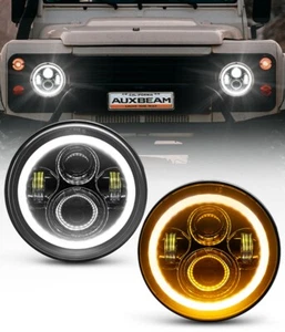 Par de faros LED de 7 pulgadas AUXBEAM DRL luz de giro para camioneta Chevy C10 C20 Nova - Imagen 1 de 12