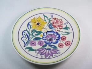 Vintage Poole Pottery 20CM 20.3cm Placa Tradicional Patrón Cs - Imagen 1 de 2