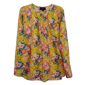 J. Crew Liberty Art Fabric Popover Top Size 2 Magical Bouquet Floral Spring Boho - Picture 1 of 9