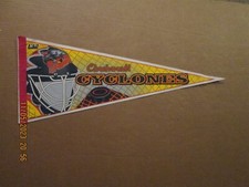 IHL Cincinnati Cyclones Vintage Circa 1990's Goalie Helmet Team Hockey Pennant