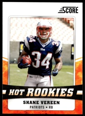 2011 Score Hot Rookies Shane Vereen Rookie G80 New England Patriots #25 - Image 1 of 2