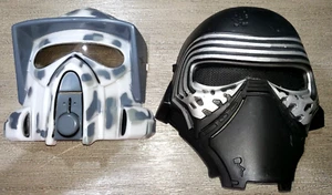 2 boys SILVER HALLOWEEN MASKS PRETEND PLAY one size fits most - Picture 1 of 2