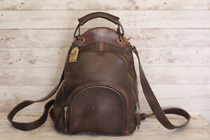 M LONDON Sundance Backpack Brown Leather