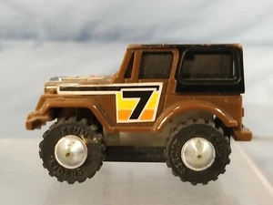 1982 VINTAGE LJN toys Stunt Riders Jeep CJ7 - Pullback Friction Powered Working - Picture 1 of 6