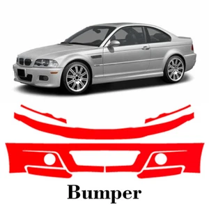 Front bumper PreCut PPF Paint Protection Film For BMW M3 CSL 2004-2006 - Picture 1 of 7