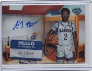 Tarjeta #CDS-AS AJ STORR NCAA 2024-25 Bowman cromada U Campus Dorms RC automática - Imagen 1 de 2