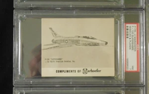 1960 Marhoefer Meats Missles & Planes PSA 7 HIGHEST GRADE F-176-2 Supersabre - Picture 1 of 2
