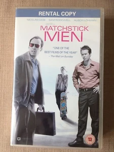 MATCHSTICK MEN EX RENTAL / HIGH QUALITY VHS PAL RARE NICOLAS CAGE 2003 - Imagen 1 de 5