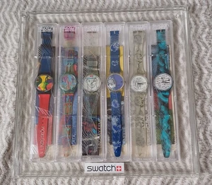 Swatch Uhren in einen Acryl Rahmen - Bild 1 von 2