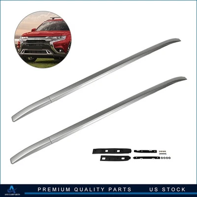 ?For 2016-2019 Mitsubishi Outlander top Roof Racks Side Rails Set Luggage Cargo - Image 1 of 4