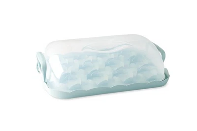 Sea Glass Food Storage Container for Cakes Cupcakes Portable Carrier 16.2x11 ... - Image 1 of 4