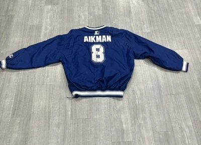 Chaqueta De Colección Dallas Cowboys Starter Adulto Extra Grande XL Azul Troy Aikman NFL Foto 1 de 4