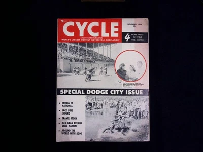 1959 Cycle Magazine Nov Special Dodge City Issue Jawa Ad Trials Racing Vintage Foto 1 de 4