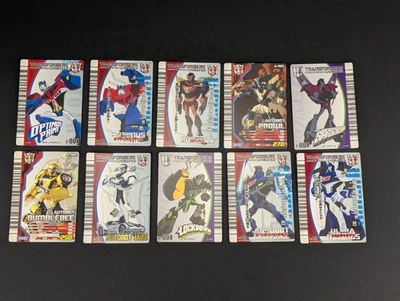 Transformers Animated Game Stats Card lot Takara The Shooting The Chase SEGA - Image 1 of 2