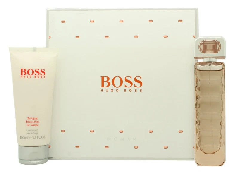 Hugo Boss Orange Gift Set 50ml Eau de Toilette EDT + 100ml Body Lotion