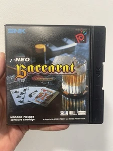 ULTRA RARE / NEW OLD STOCK / SNK NEO GEO POCKET BACCARAT / UK PAL / COMPLETE CIB - Imagen 1 de 8