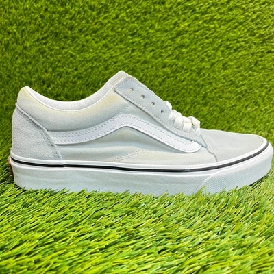 Vans Old Skool Mujer Talla 8.5 Azul Blanco Informal Zapatos de Skate Tenis Foto 1 de 4