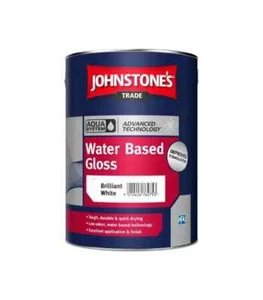 Johnstones Trade Aqua Durable Water Based Paint - Gloss - Brilliant White -5L - Picture 1 of 1