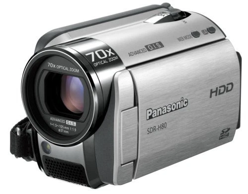 Panasonic SD/HDD Video Camera Silver SDR-H80-S Japanese menu - Image 1 of 1