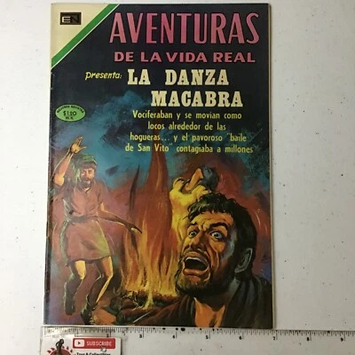 1971 SPANISH COMICS AVENTURAS DE LA VIDA REAL #188 DANZA MACABRA NOVARO MEXICO - Image 1 of 4