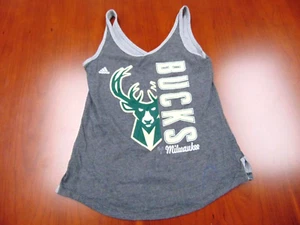 NEW WOMEN'S ADIDAS NBA MILWAUKEE BUCKS TANK TOP SIZE S - Picture 1 of 4