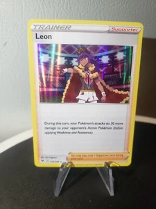 Pokemon TCG English Vivid Voltage Leon 154/185 NM/M Fresh Holo Collectible - Picture 1 of 2