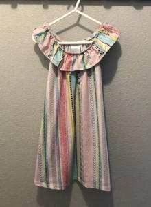 Girls Size 5 Sleeveless Colorful Geometric Aztec Print Dress - Picture 1 of 2